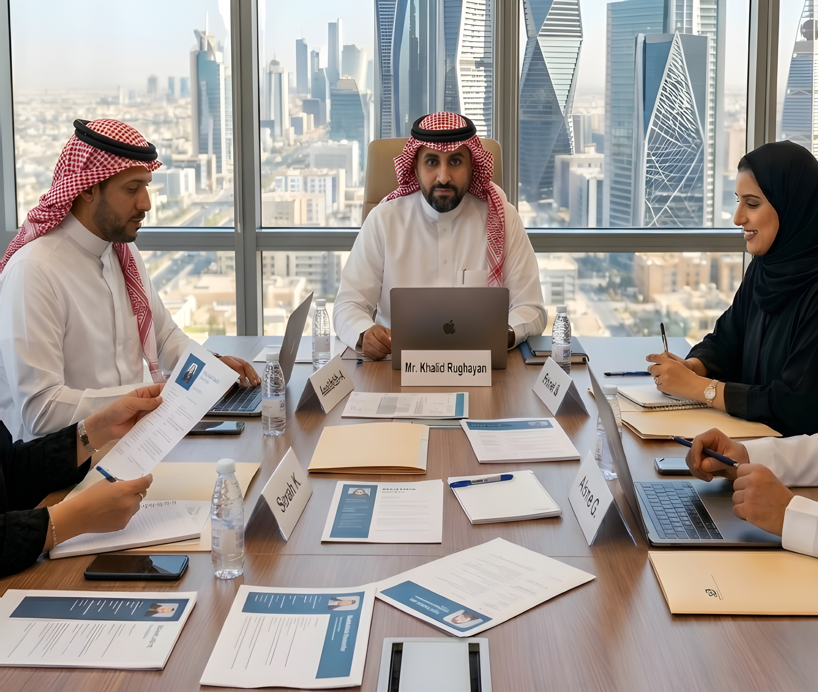 Saudi office team